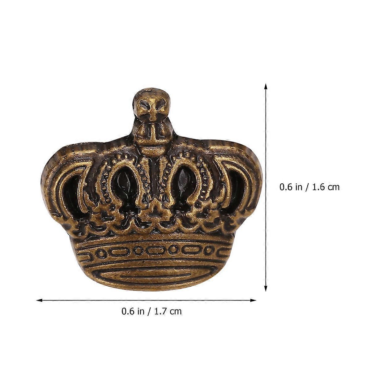 Rust Resistant Snap Buttons Crown Style Sewing Projects Bronze 1.6x1.7cm 10Sets