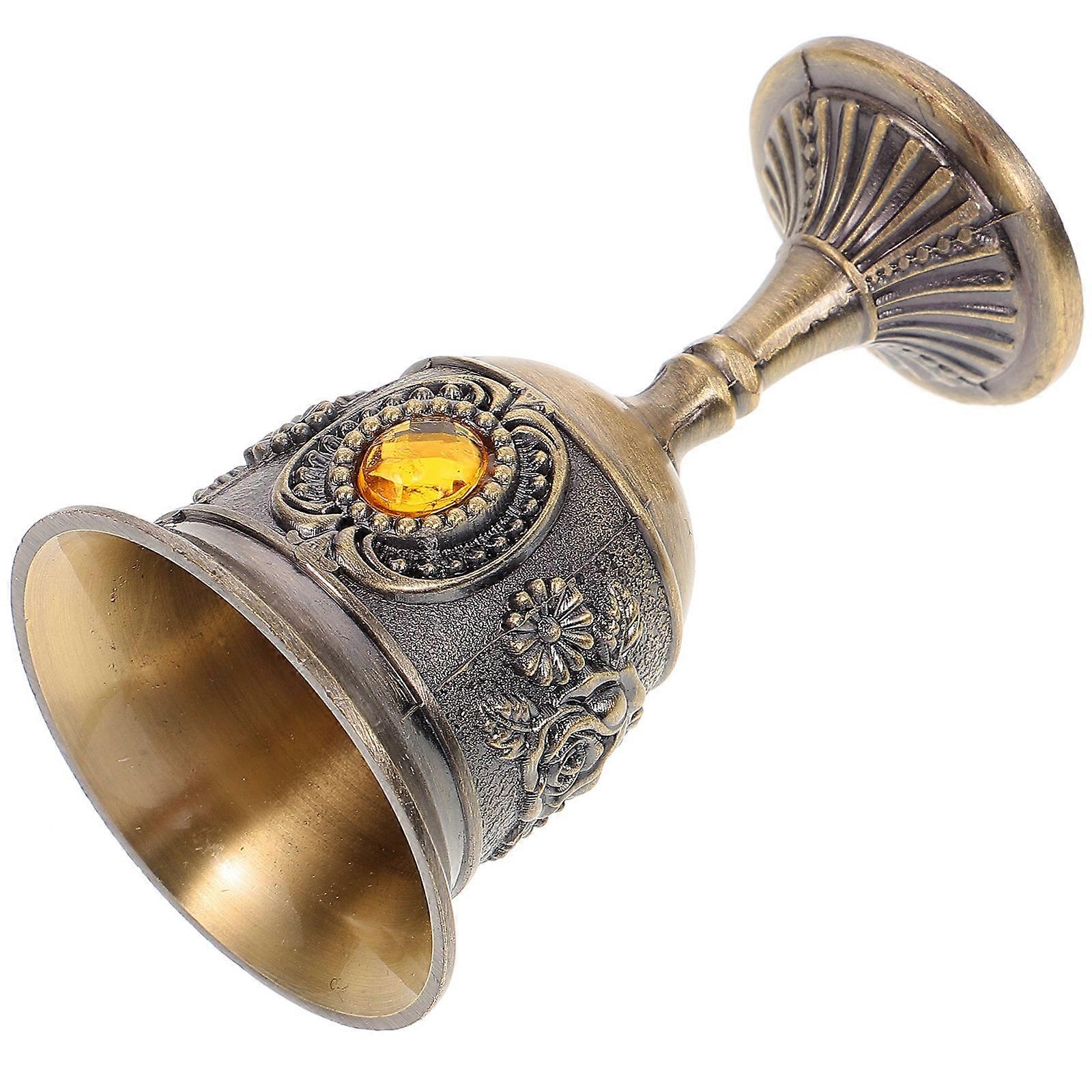 Golden Wine Goblet for Home Use 1Pcs Decorative Drinking Cup