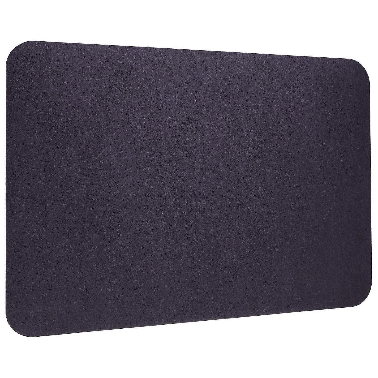 Durable Water Absorption Mat 2Pcs Rectangular Non-Slip Black Cushion For Bathroom Use