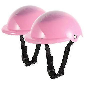 2025 2 pezzi casco da bici bambola casco da bicicletta casco sportivo per 18 pollici accessori per bambola per scooter gioco di ruolo e abiti coordinati