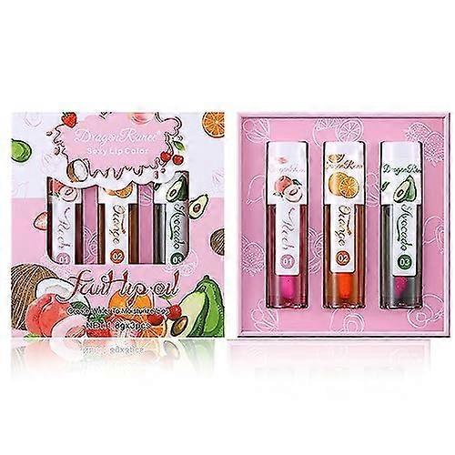 3PCS Color Changing Lip Gloss Set with pHActivated Hydration and LongLasting Color