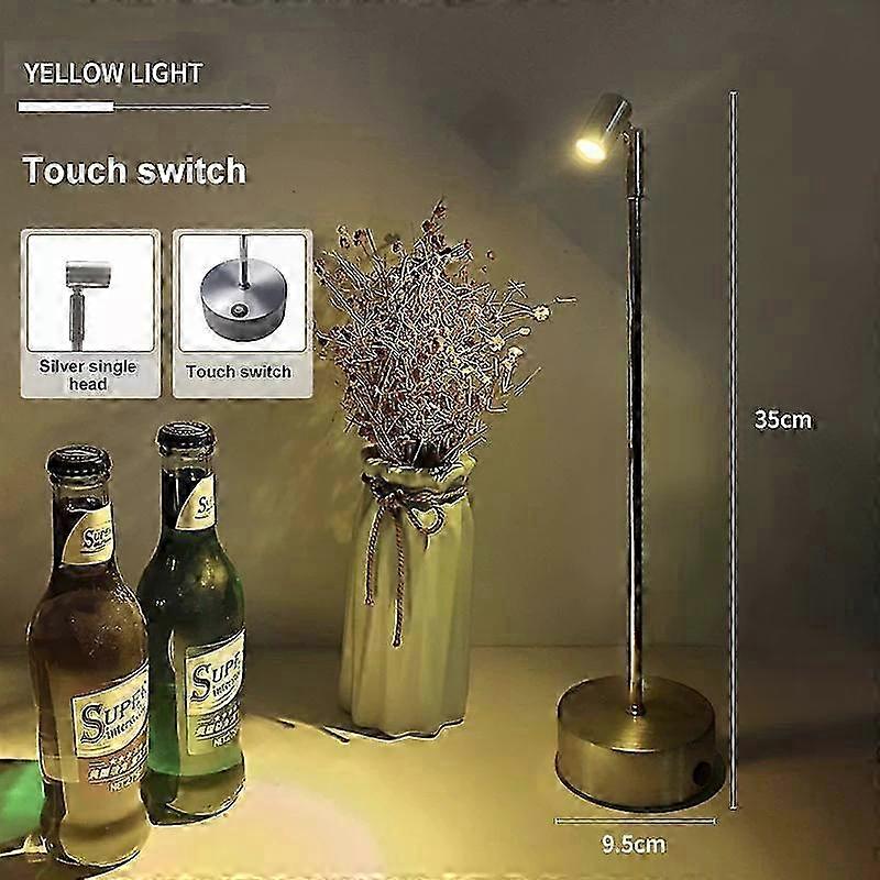Rechargeable LED Desk Lamp with Touch Dimming, Dual Brightness Modes, USB Cordless Bedside Light