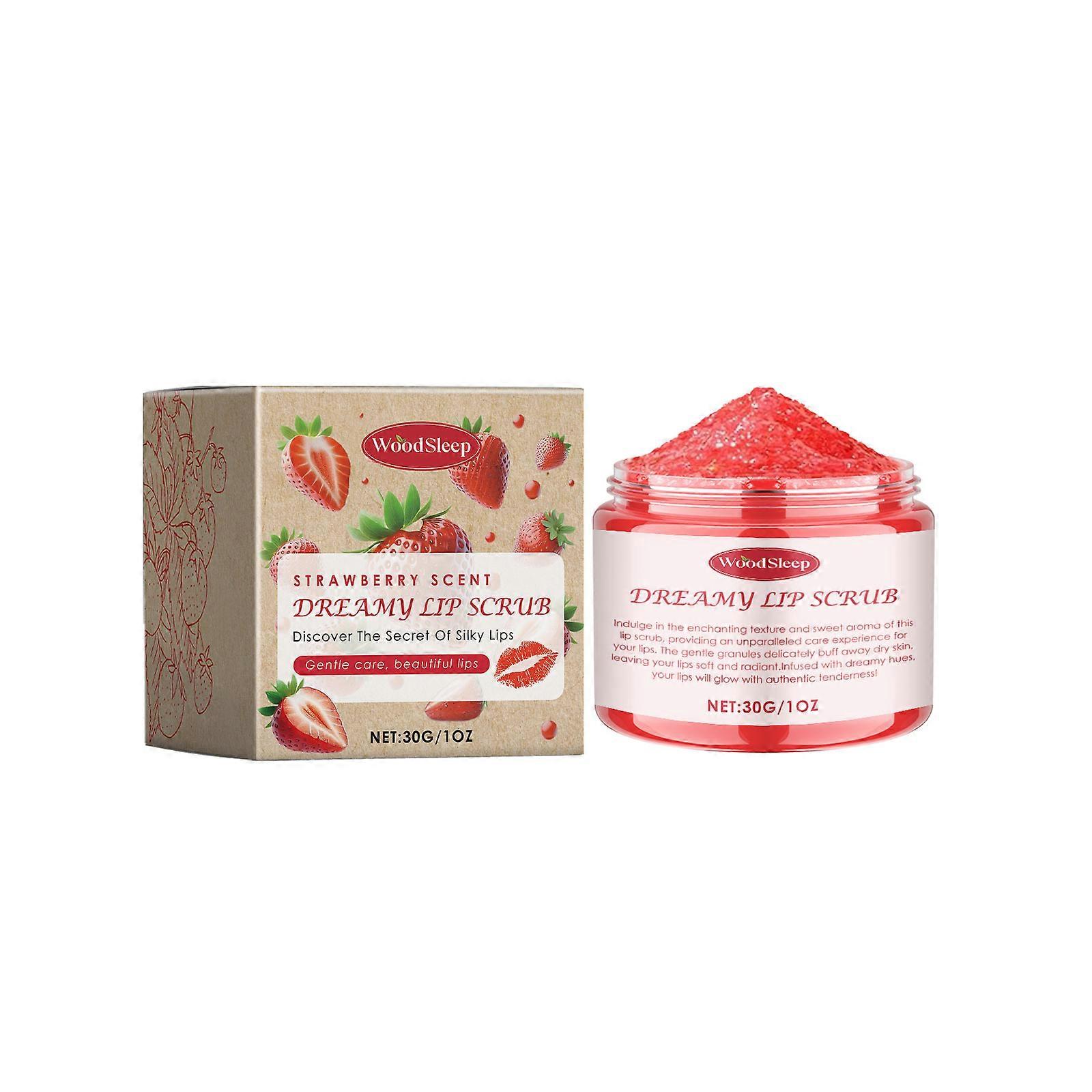 Strawberry Lip Scrub Contains Strawberry Fruit Extract And Lactic Acid