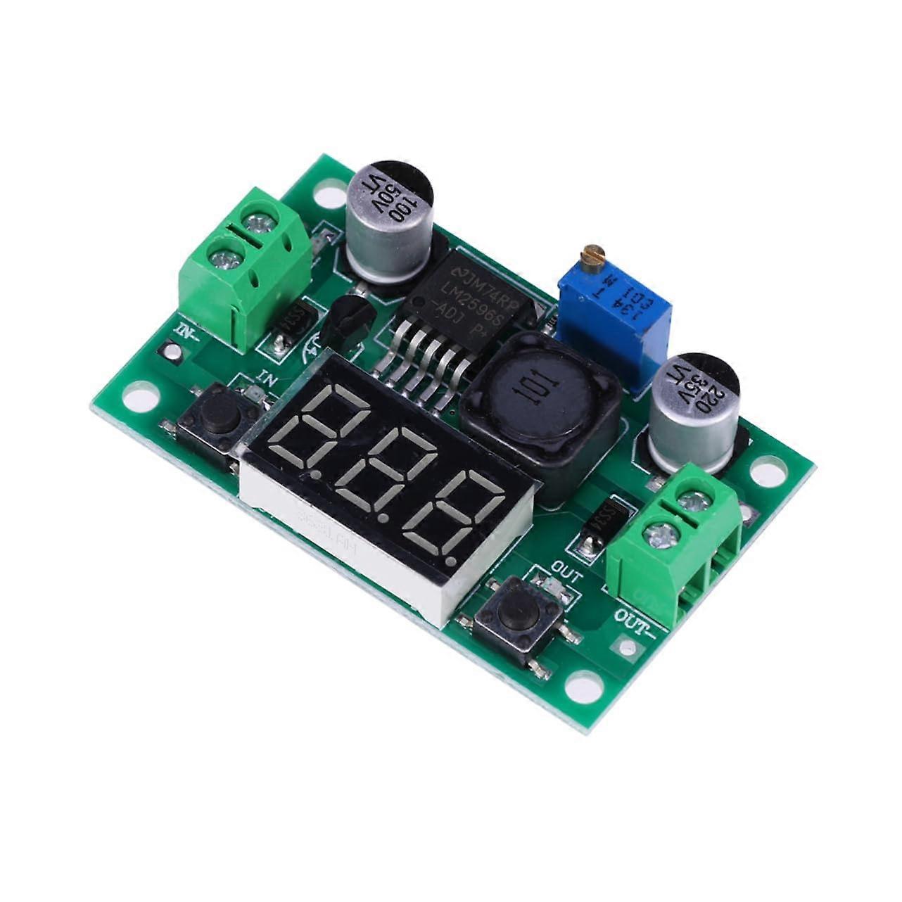 DC DC Boost Converter with LED Display, Adjustable Step Up Voltage Regulator Module with Memory