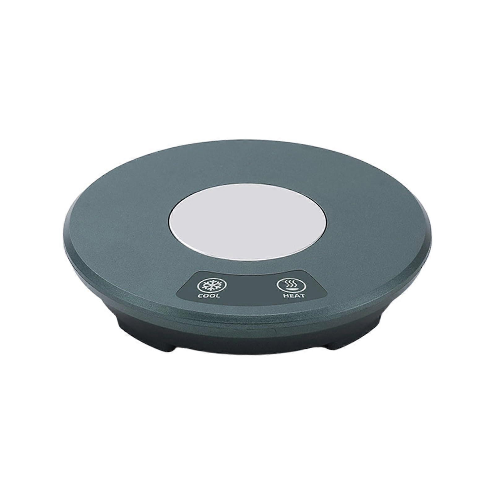 Coffee Mug Warmer with Cooling Function, 55°C Constant Temp, Dual Control, NonSlip Base, Green