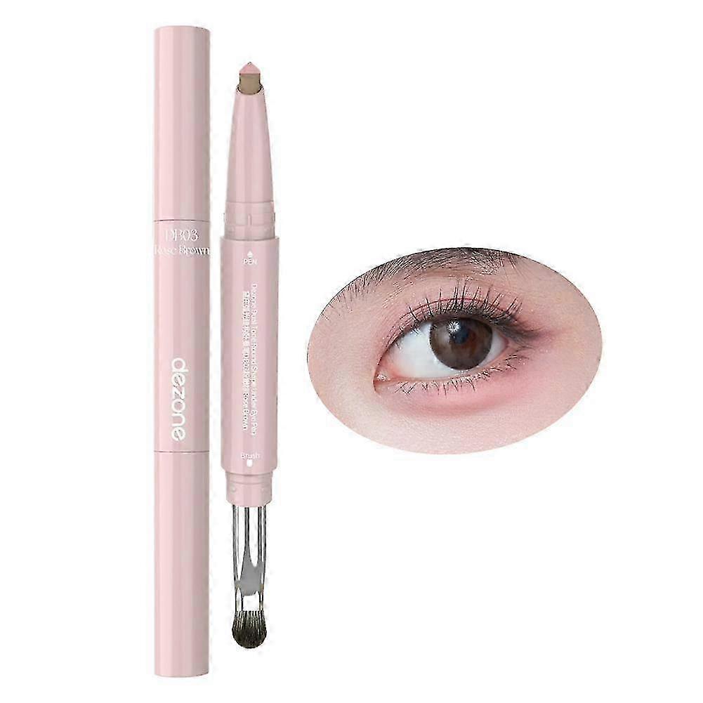 Dual-ended eyebrow pencil, creates natural shadow effect