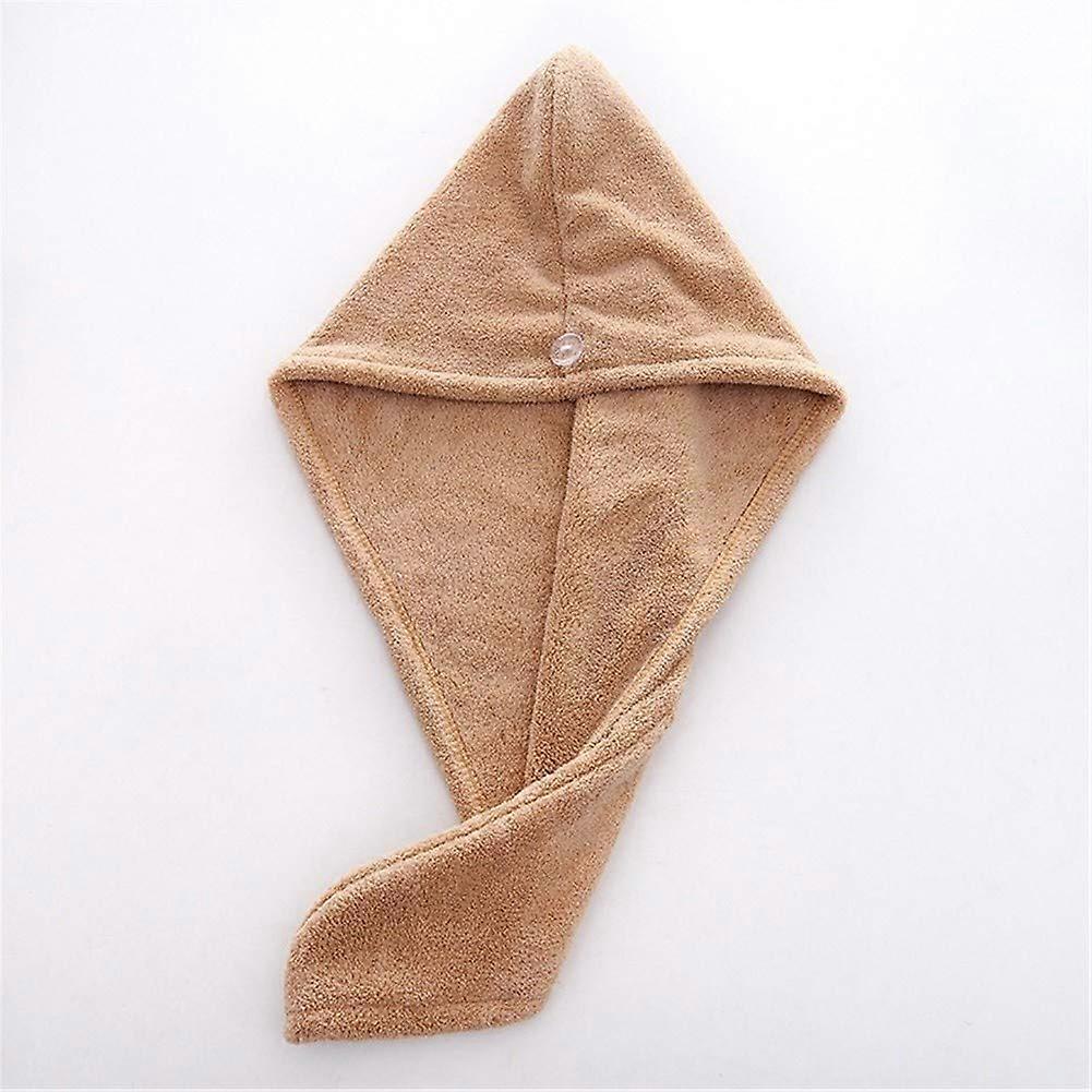 Microfiber Hair Towel Wrap Fast Drying with Secure Button Closure Soft and Super Absorbent