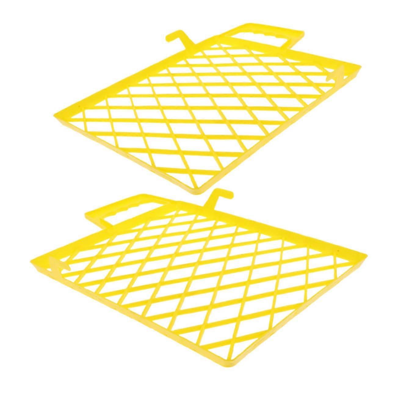 2pcs Durable Plastic Paint Tray Grid Liners and Reusable Paint Strainer for Smooth Application
