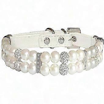 Adjustable Crystal Rhinestone Pet Collars for Everyday Elegance, 5-Hole Design for Comfort and Style