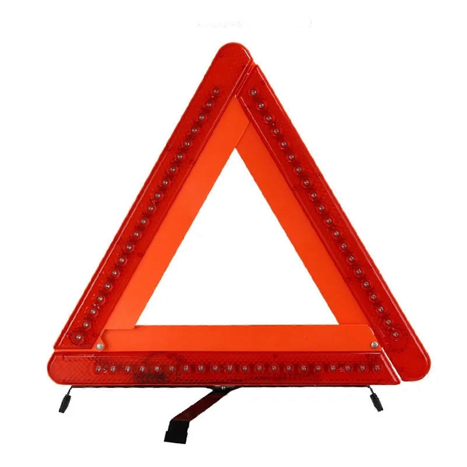 Emergency Warning Triangle with  Visibility Reflector, Foldable Car Breakdown Safety Sign for Roadside Emergencies