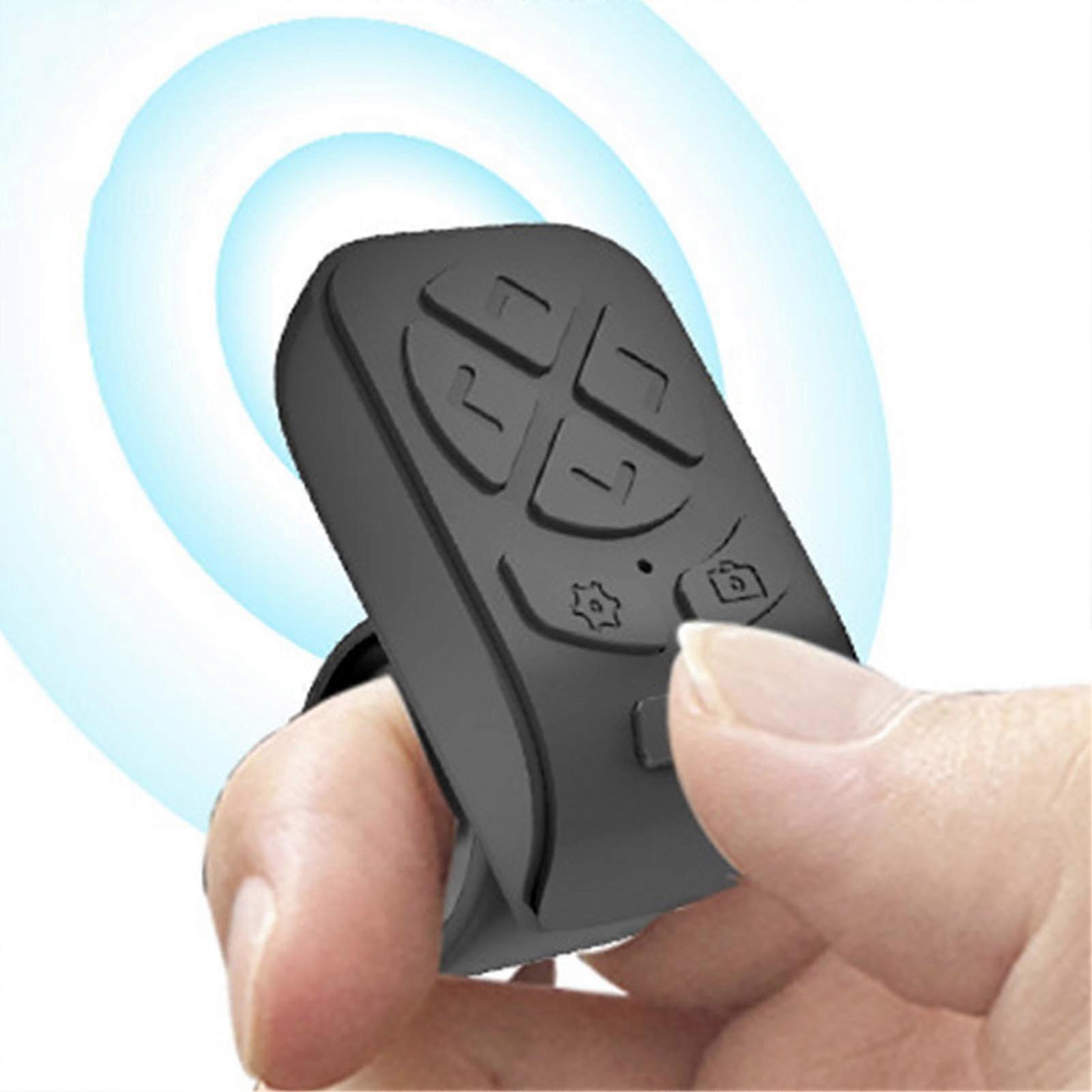 Wireless Page Turner Ring with Bluetooth Scroll Control for Tablets Phones Video Recording Selfies