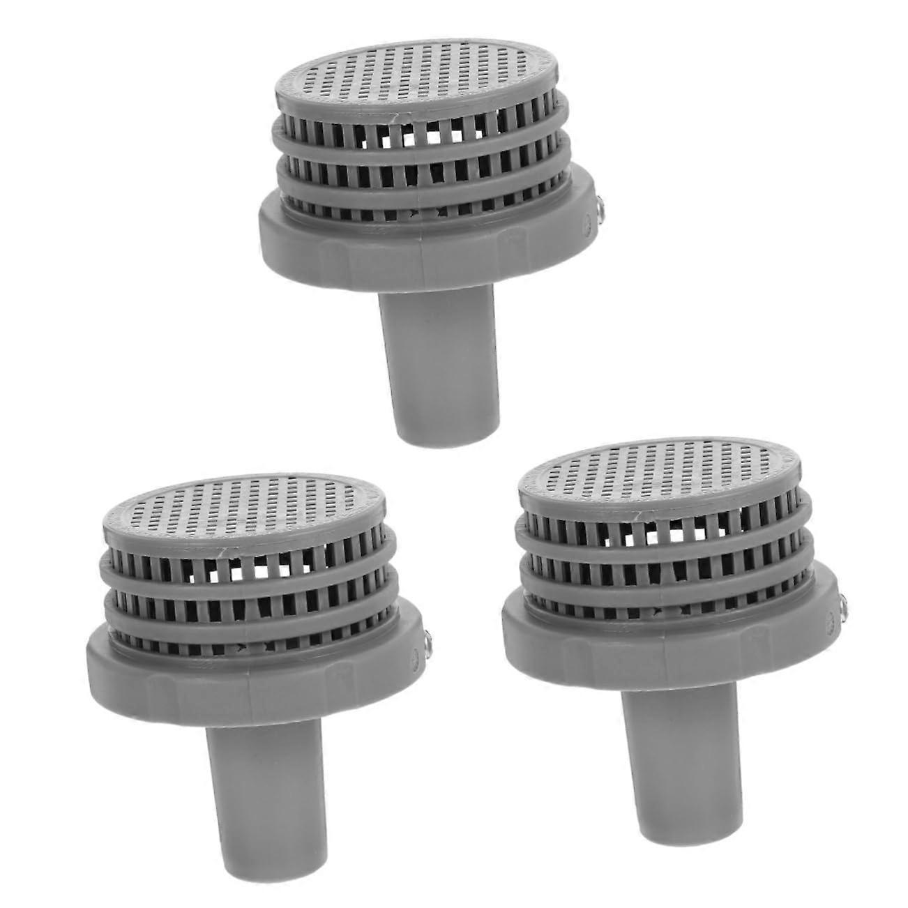 3 Pack PVC Pool Drain Strainer Filter Screen Replacement, Prevents Pump Clogging, Easy Installation