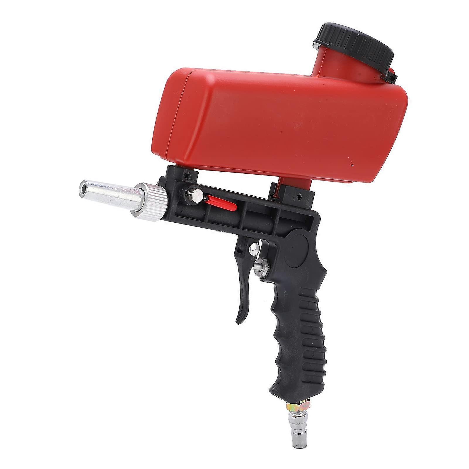 Adjustable Pneumatic Sandblaster Gun 90 PSI Handheld Tool for Rust Removal and Surface Prep