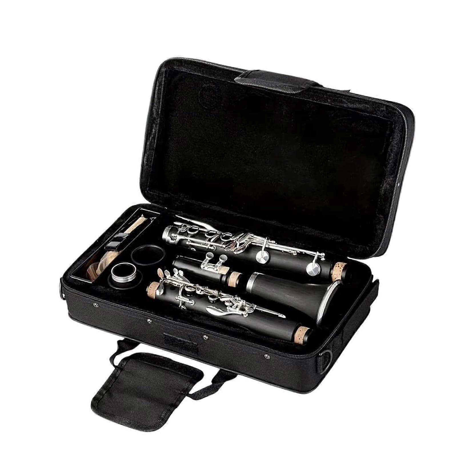 B Flat Clarinet 17 Key ABS Beginner Clarinet with Fast Key Response and Durable Construction