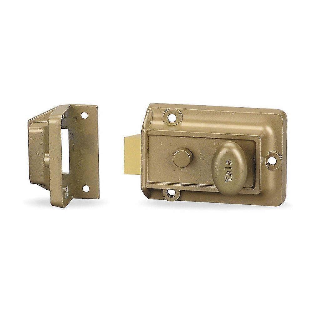 Brass Latch Lock with Thumbturn Compatible with Yale 80 Lock, Durable Finish, Easy Smooth Operation