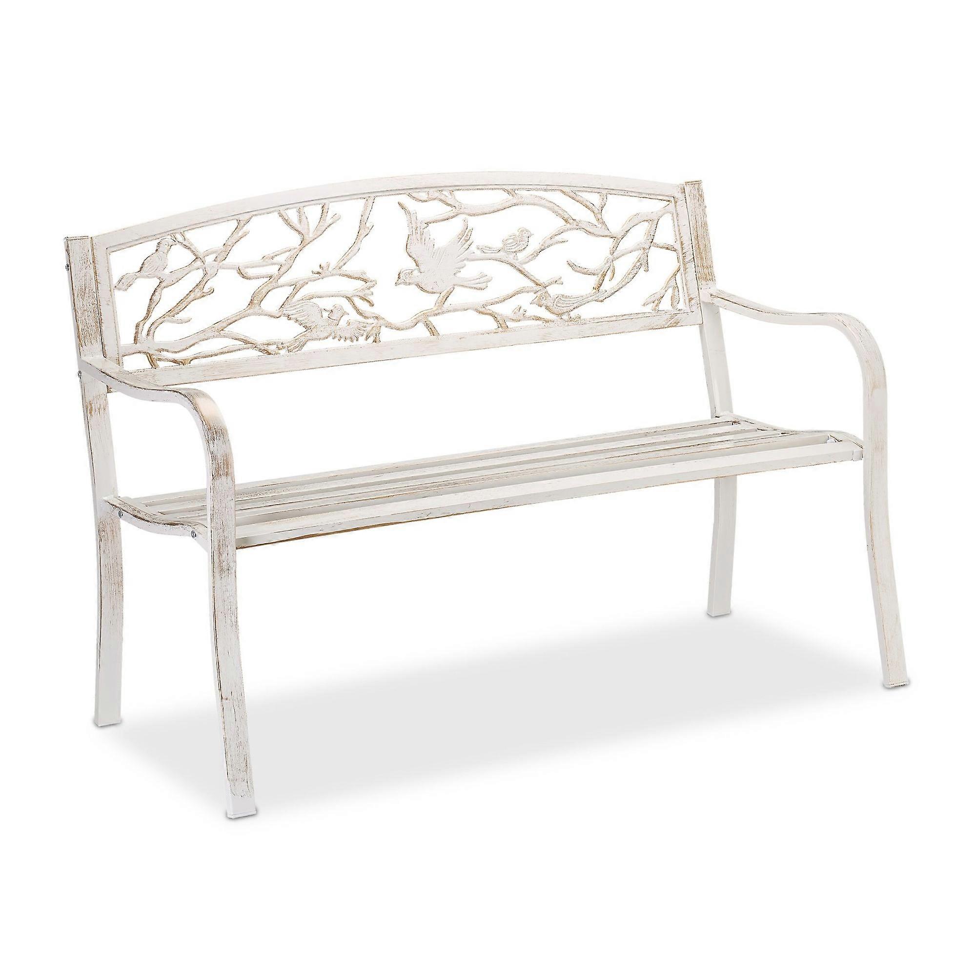 Garden bench in bird design