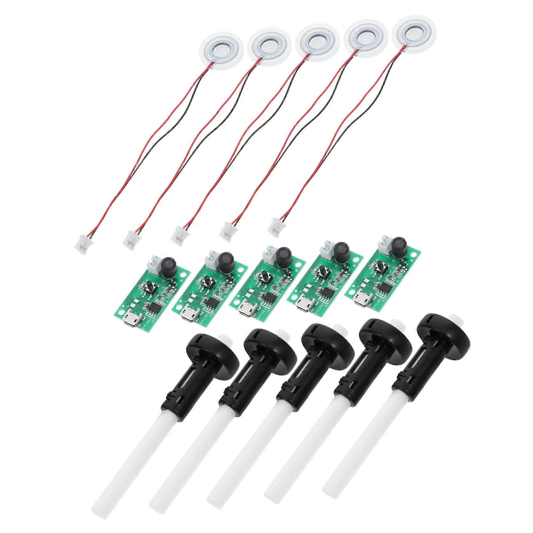 5 Sets USB Mini Humidifier Ultrasonic Atomizer Kit Energy Saving Compact USB Powered Design