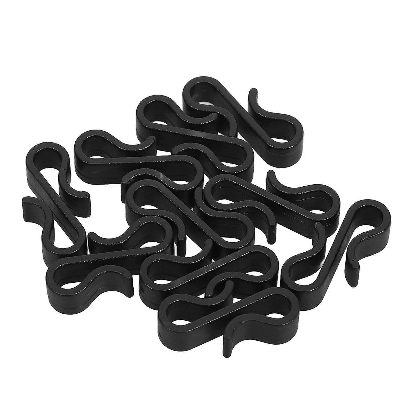Holiday Light Clips S Shaped Hooks for Hanging Christmas Lights 10Pcs Plastic
