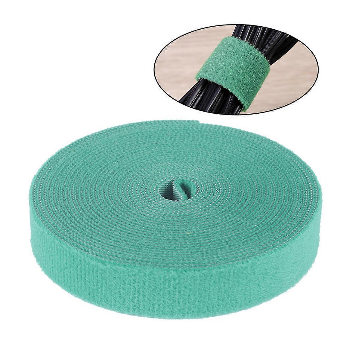 and Loop Fasteners Ties for Plants Tying 10 Yard Green Adjustable