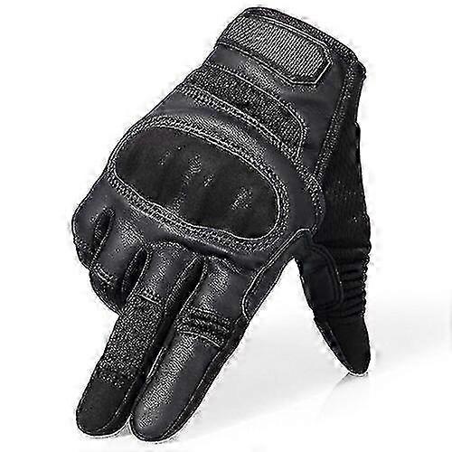 Touchscreen Pu Leather Motorcycle Full Finger Gloves