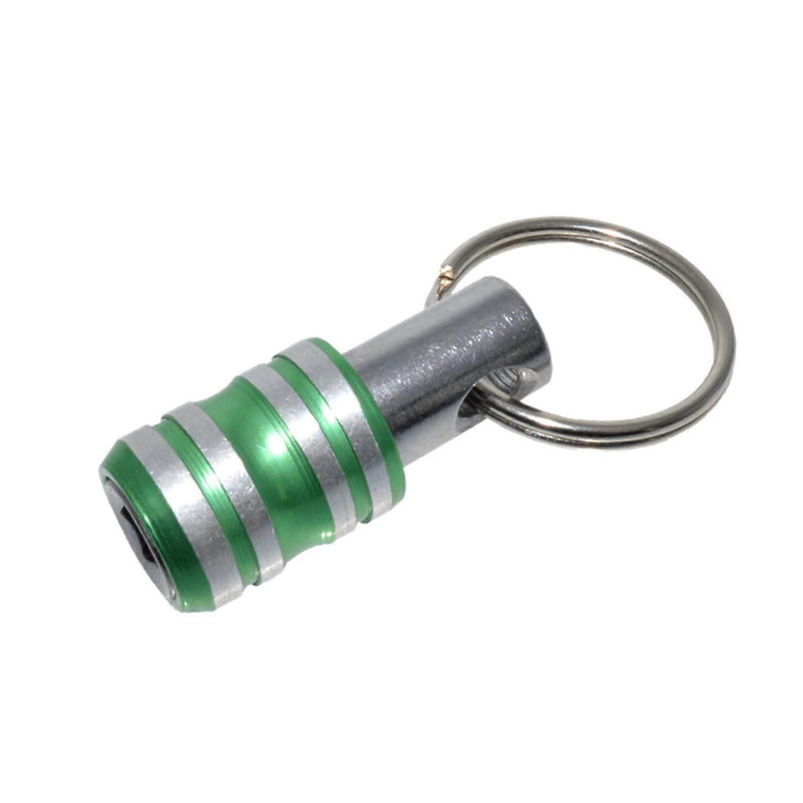 Drill Bit Extension Holder 1/4 Inch Hex Shank Quick Release Screwdriver Bit Adapter Magnetic Green Keychain