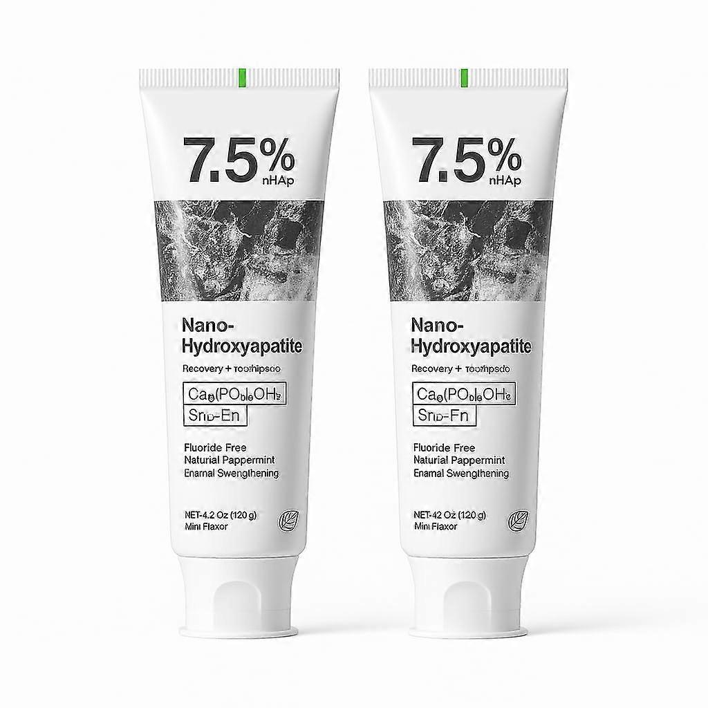 2Pack Probiotic Whitening Toothpaste Fluoride with Hydroxyapatite for Sensitive Teeth and Enamel