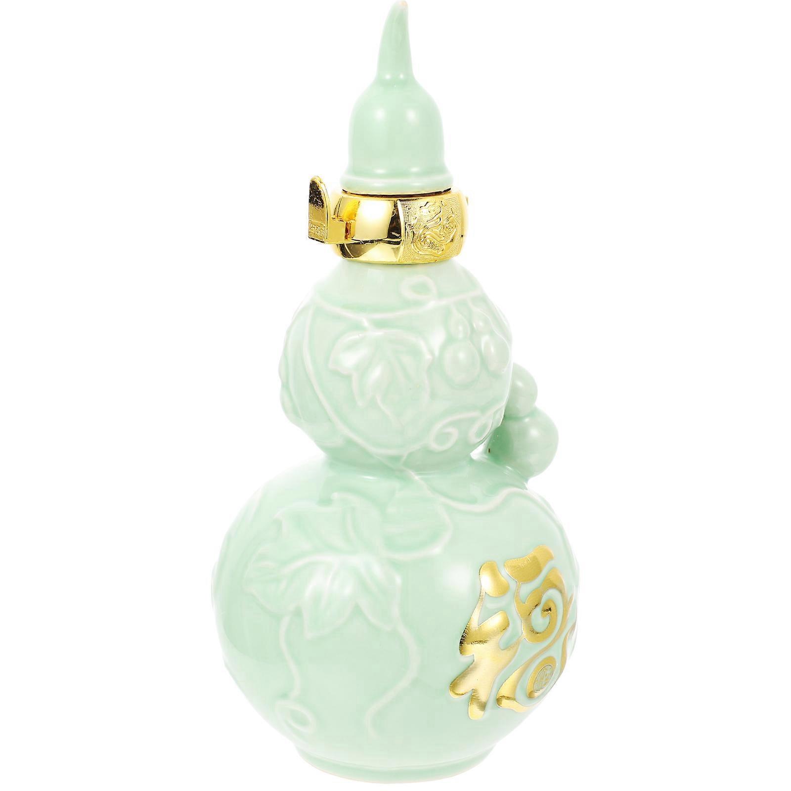 Light Green Ceramic for Storage Use Gourd Jug