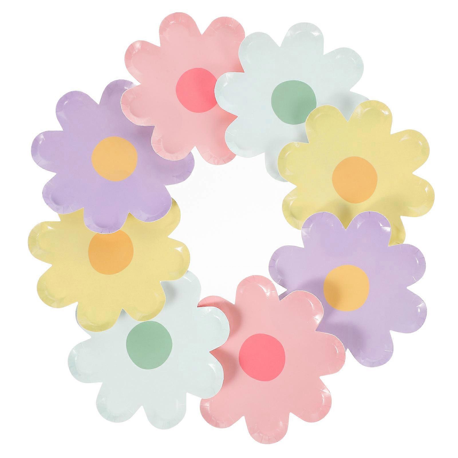 Flower Shaped for Parties 40Pcs Paper