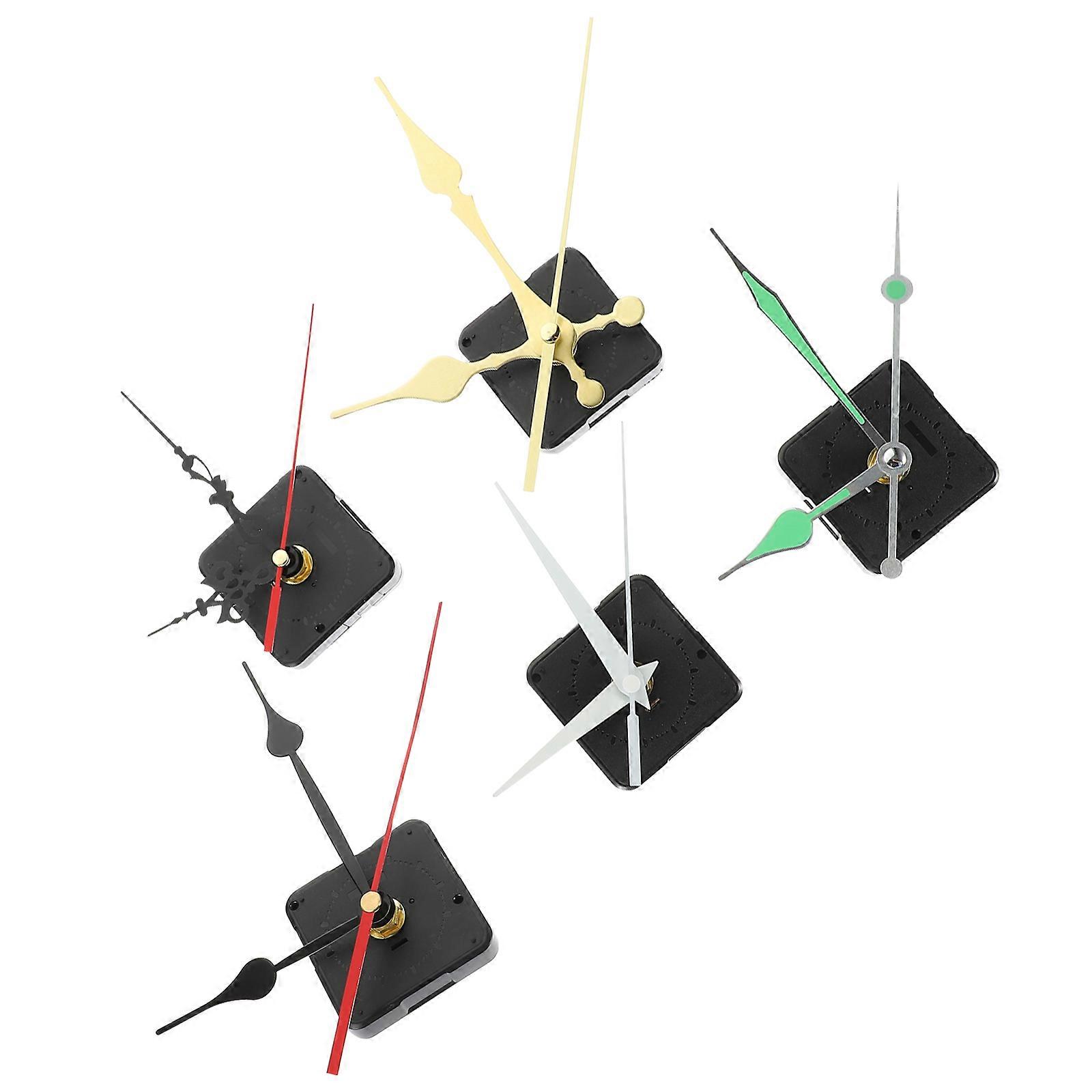 Diy Clock Making Kit Replacement Clock Movement Standard Clock Movement Round Shape 5 Sets