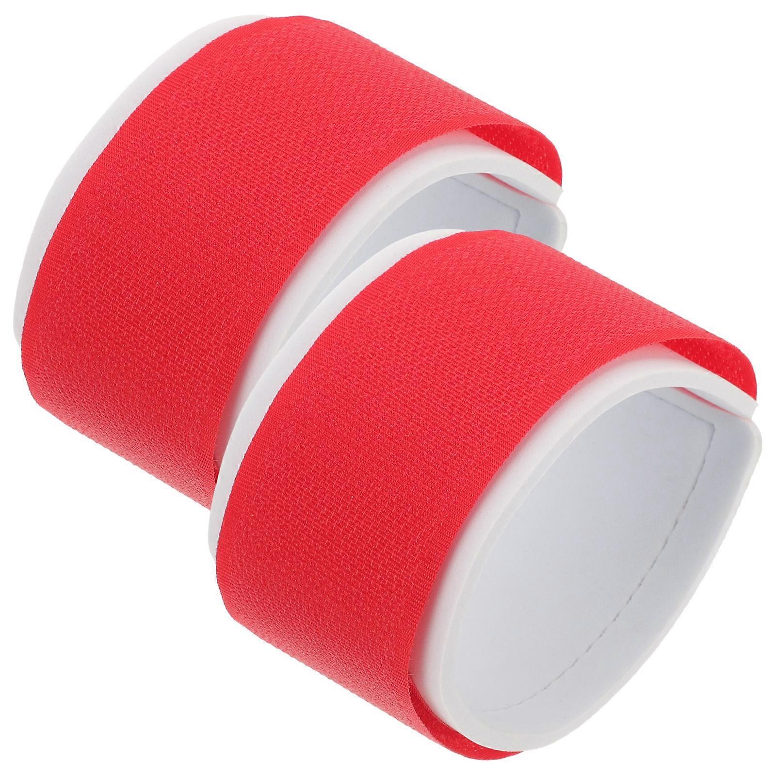 Nylon Ski Strap Binding Strap for Snowboard Fixing 2Pcs Red Color