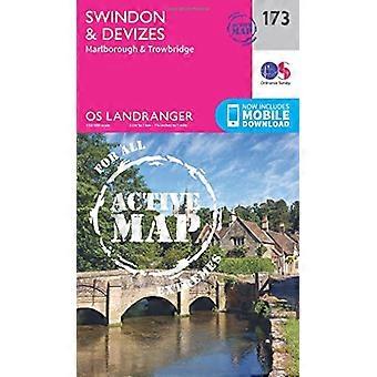 Swindon, Devizes, Marlborough & Trowbridge (OS Landranger Map)