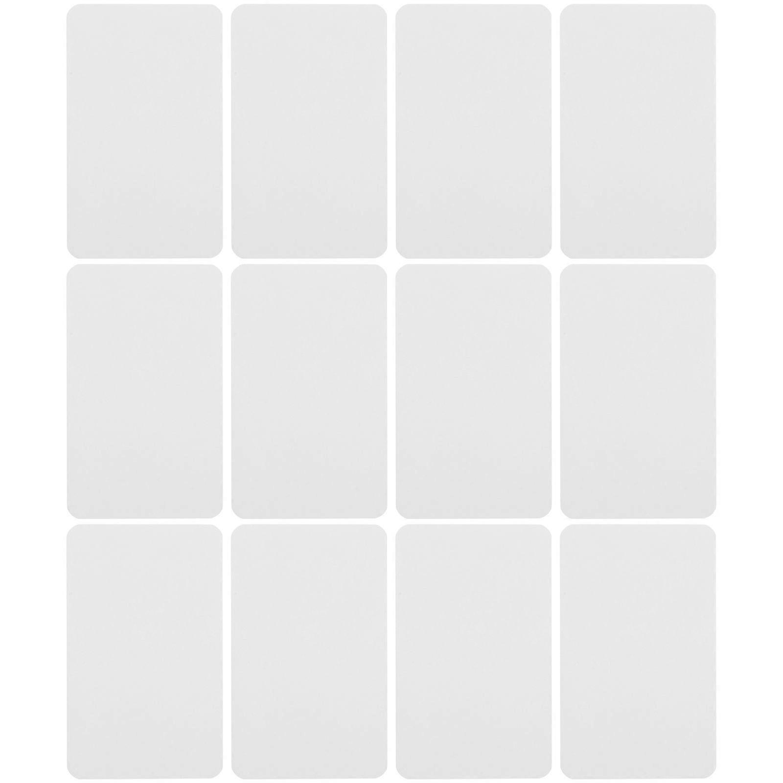 100Pcs Blank Cards Convenient Word Cards Solid Color DIY Note Cards Message Cards