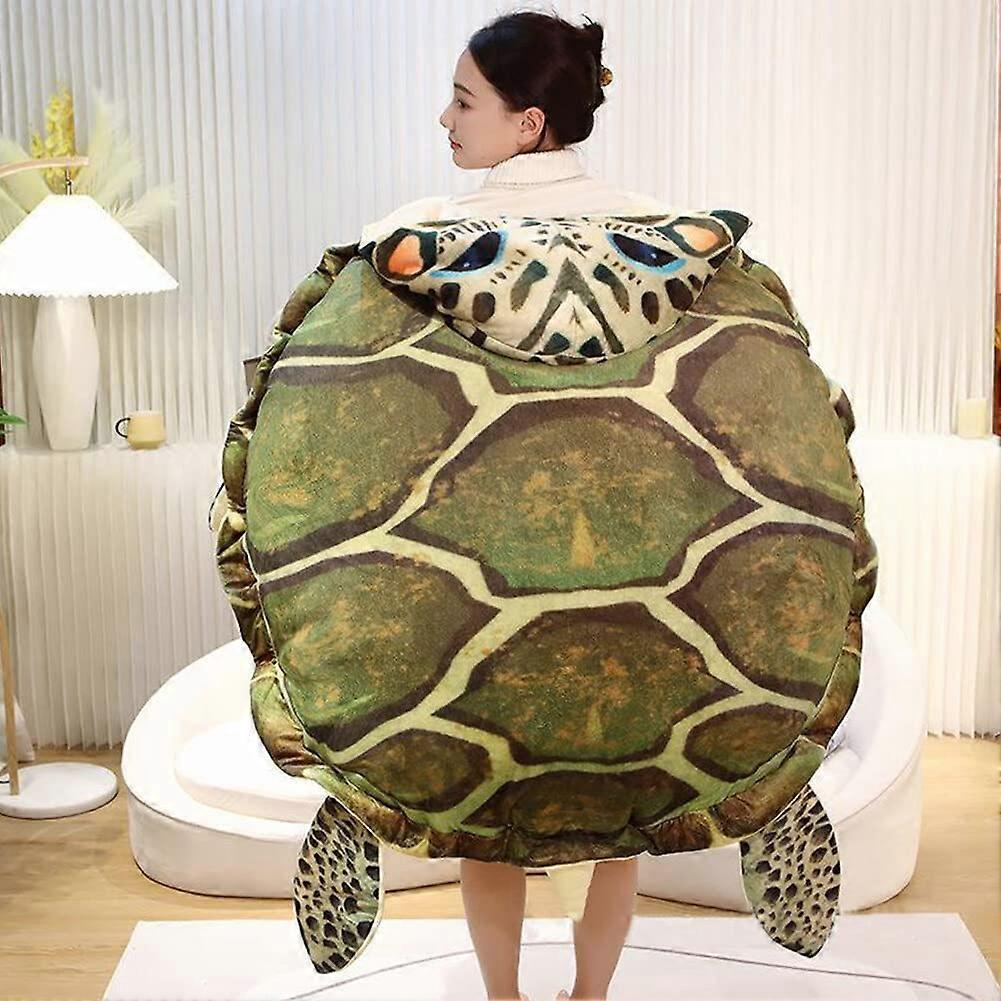 Turtle Shell Pillow Plush Cosplay Wearable Soft Breathable Medium Size Stuffed Backpack 39.3''