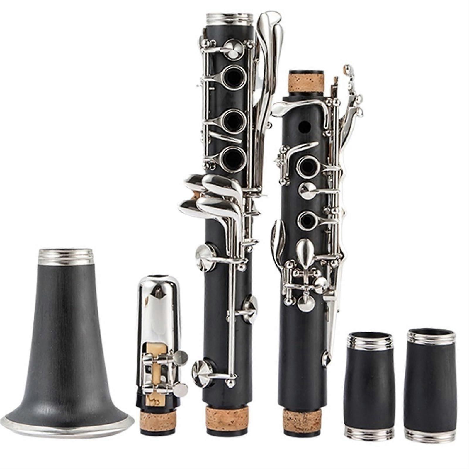 B Flat Bakelite Clarinet for Beginners with Consistent Tone Accuracy and Durable Construction