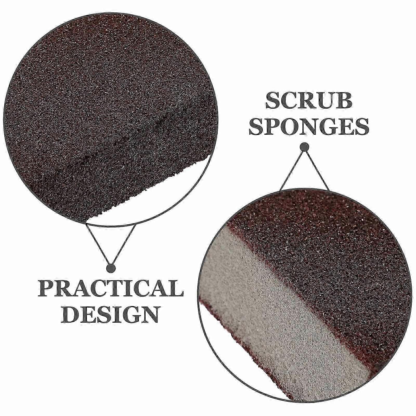 5pcs Practical Dish Sponge Multi function Wok & Household Scrub Sponge