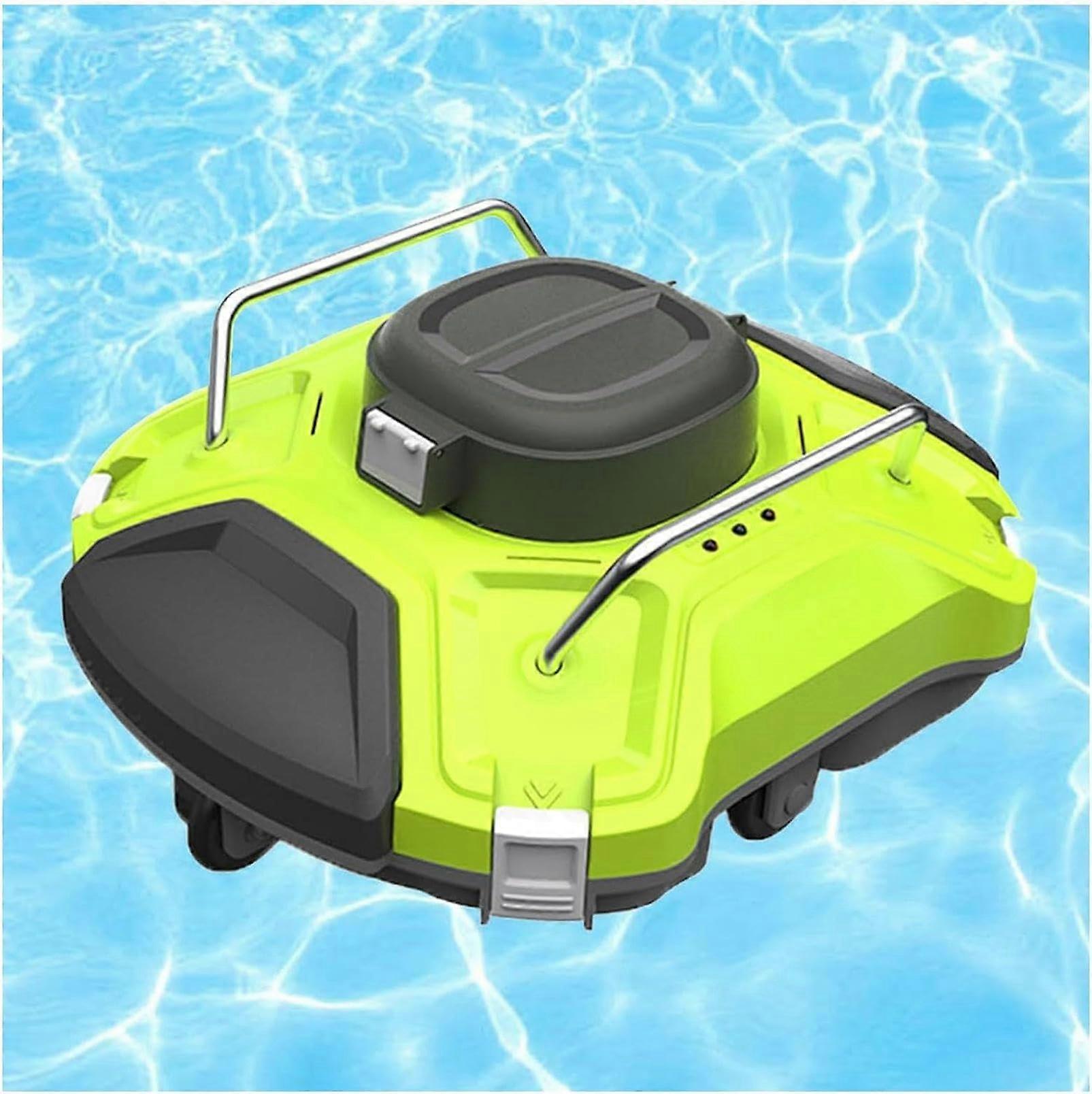 Cordless Robotic Pool Cleaner 30W Automatic WallClimbing Pool Vacuum with Smart Navigation and EasyAccess Filter