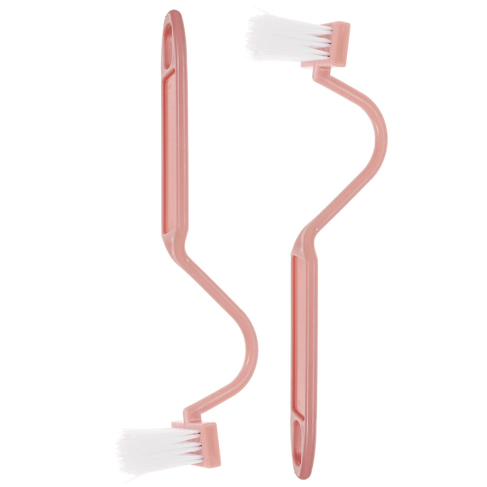 Household Toilet Brush for Cleaning 2Pcs with S Shape Multi-Function Handle