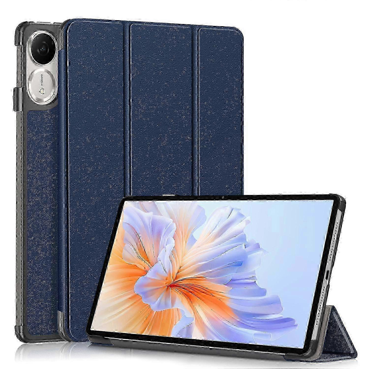 Custer Pure Color 3-Fold Leather Tablet Case