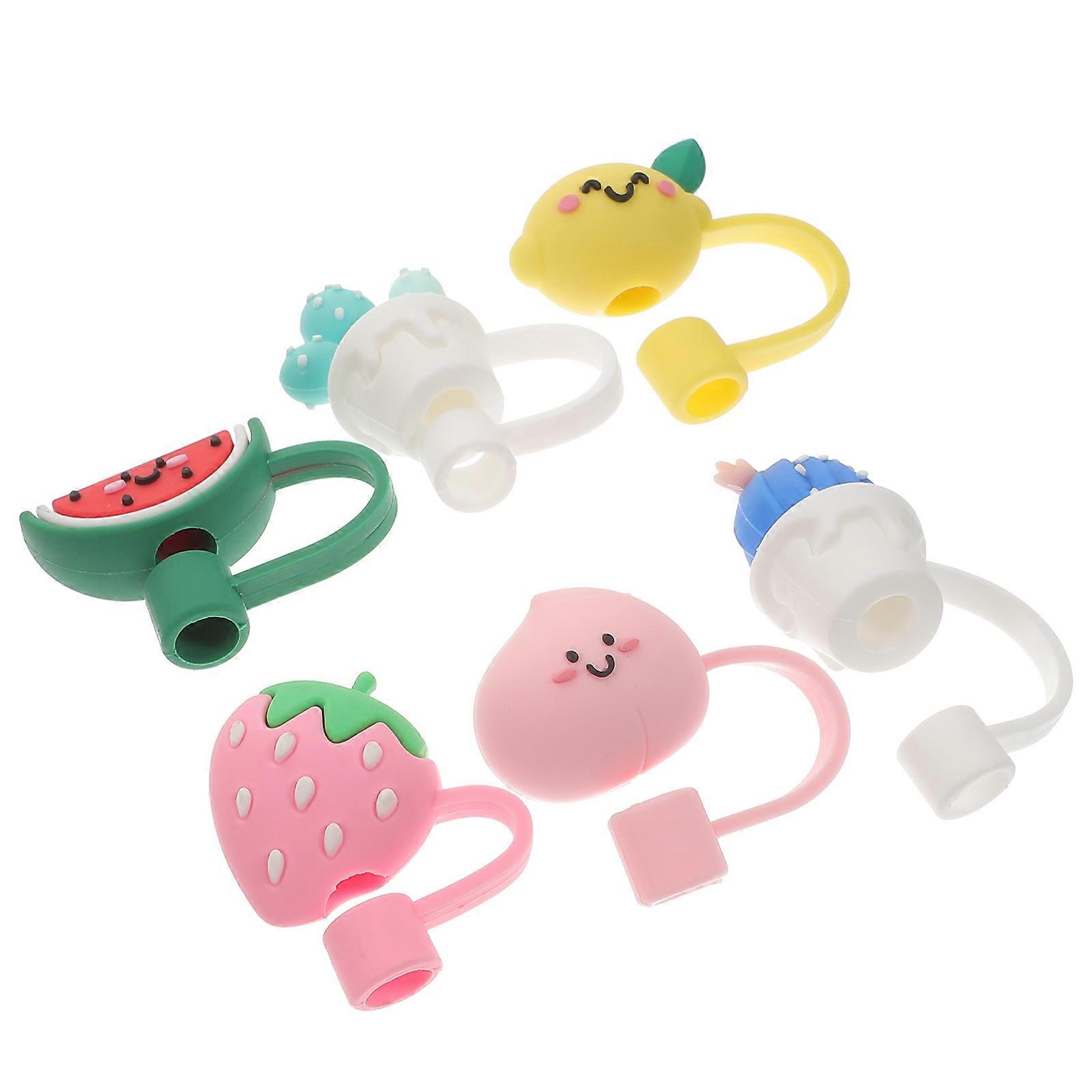 Drinking Straw Cover Silicone for Reusable Straw Tips with 24Pcs Cap Set