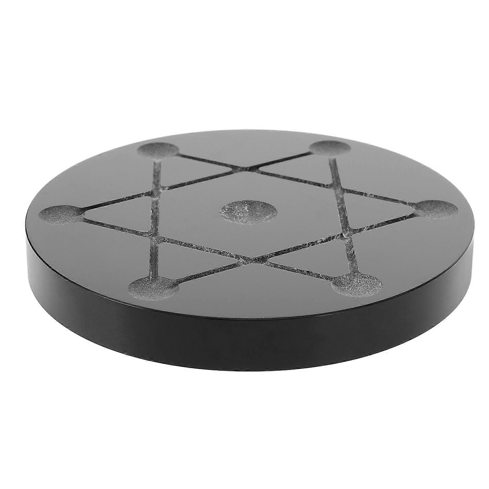 Crystal Ball Array Stand Obsidian Holder for 2Pcs Elegant Display Set