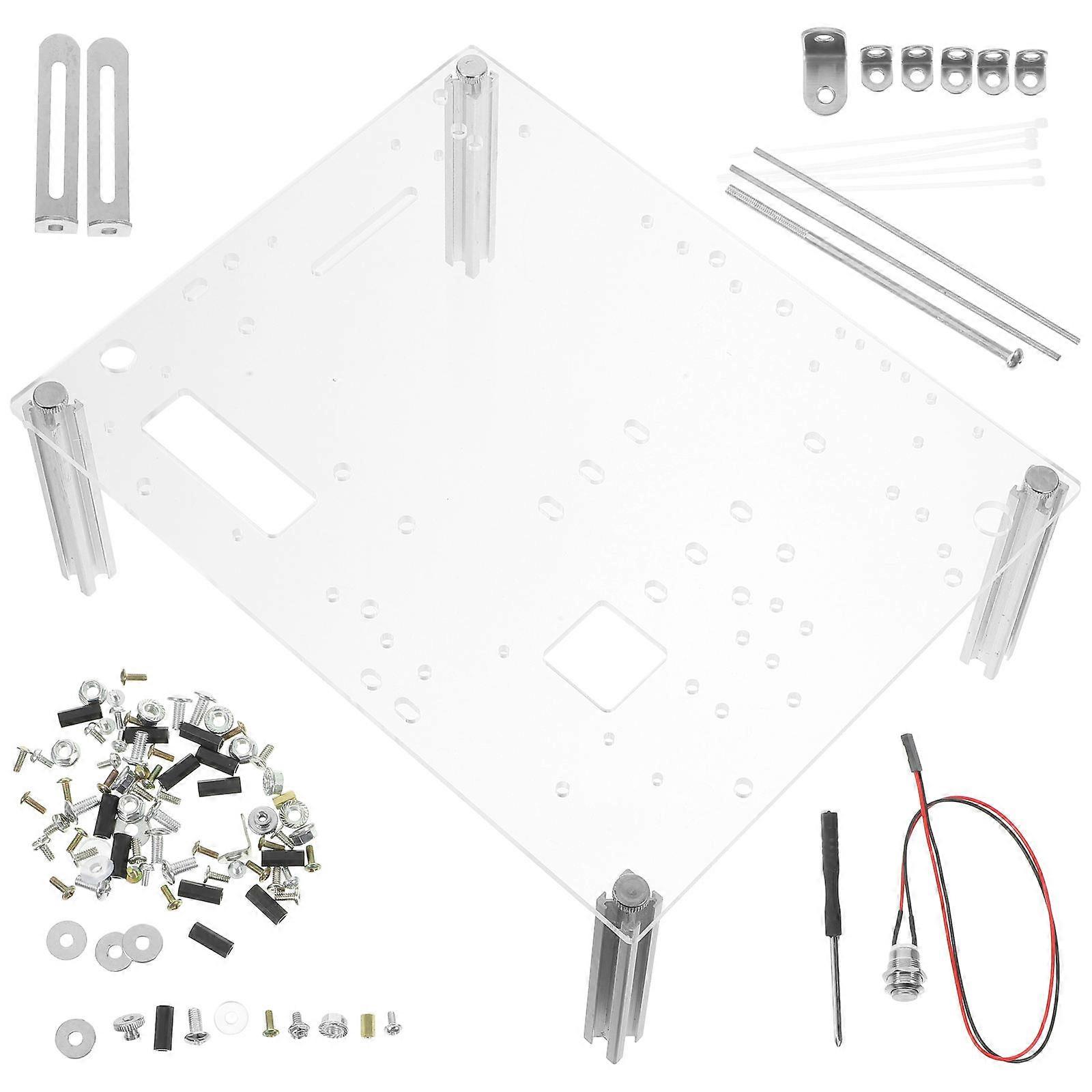 1 Set Open Air Computer Case Open Frame Computer Case ITX/UATX DIY Chassis Bracket