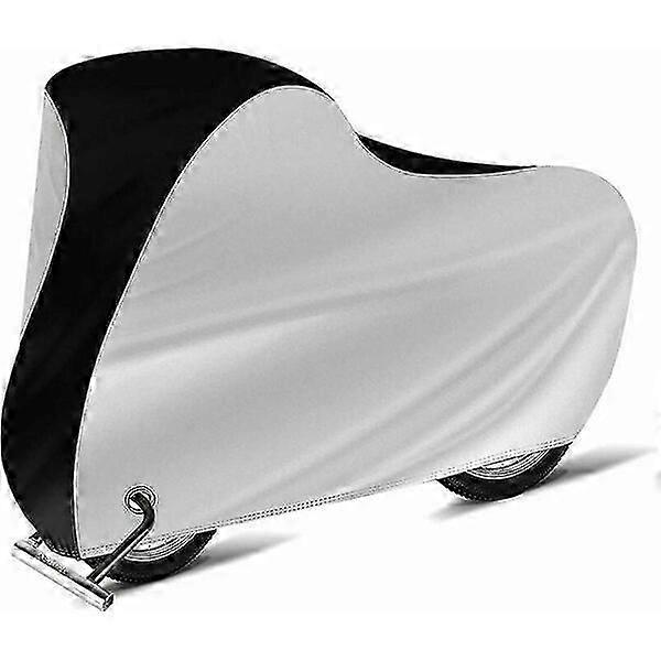 Bicycle cover, with front keyhole, double-stitched hem for windproof fixation