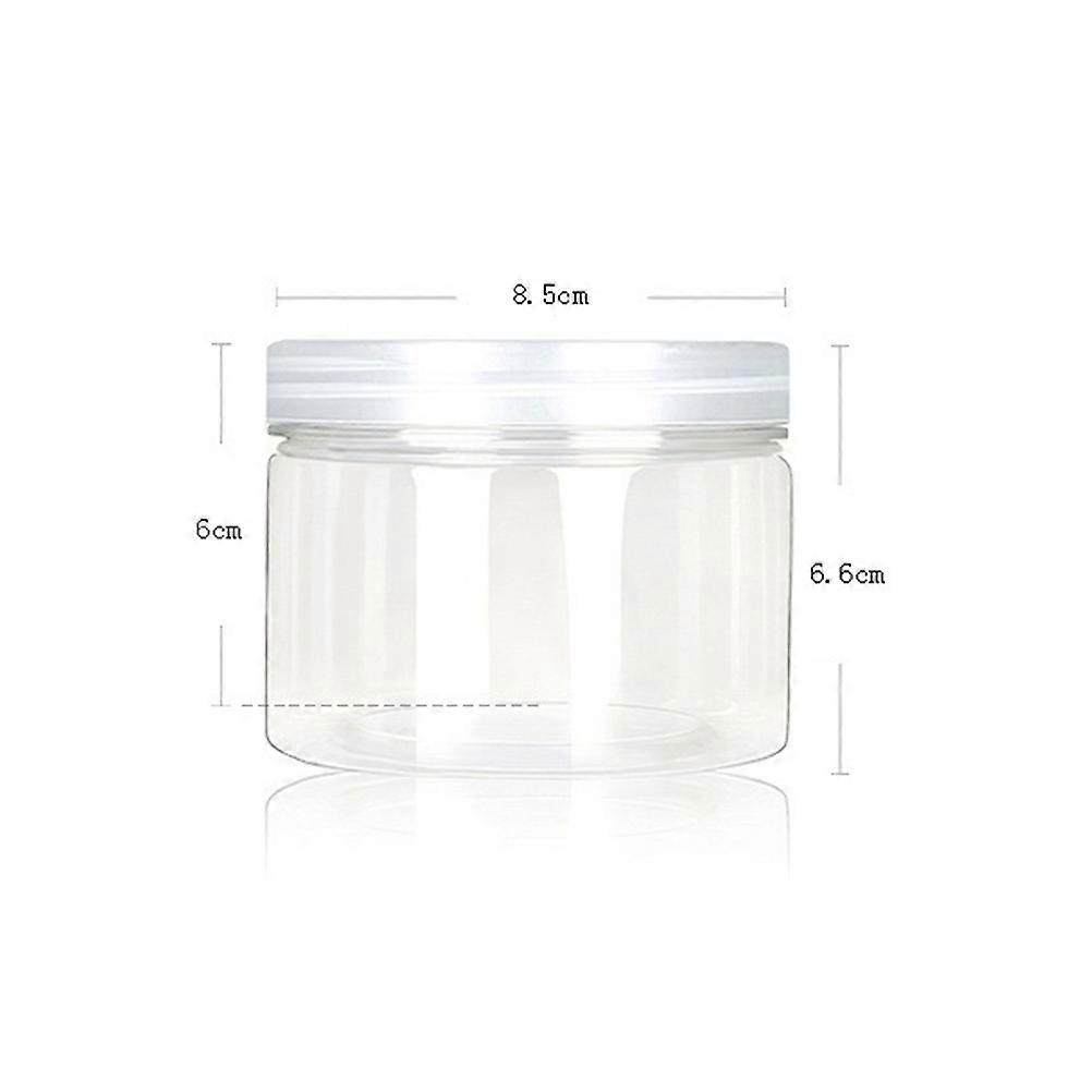 Empty Cream Containers Eco-Friendly Square Shape Transparent Plastic Storage 12Pack