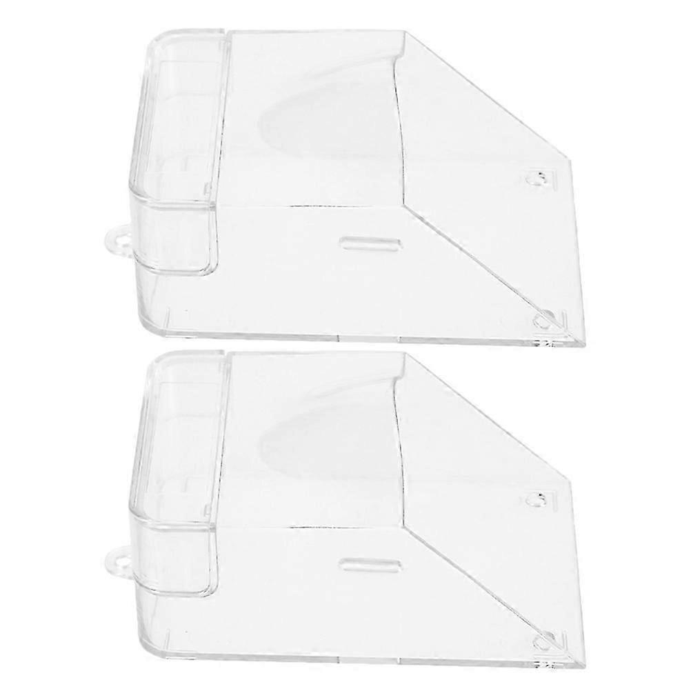 Transparent Doorbell Rainproof Cover for Home 2Pcs Plastic Protector