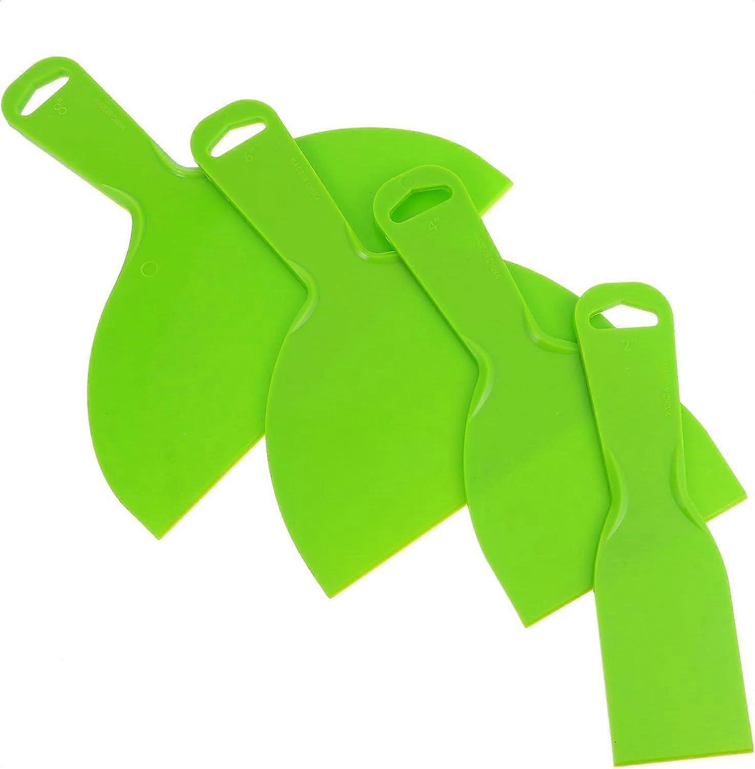 4pcs Stripping Cleaning Flexible Kitchen Plastic Removal Scraper