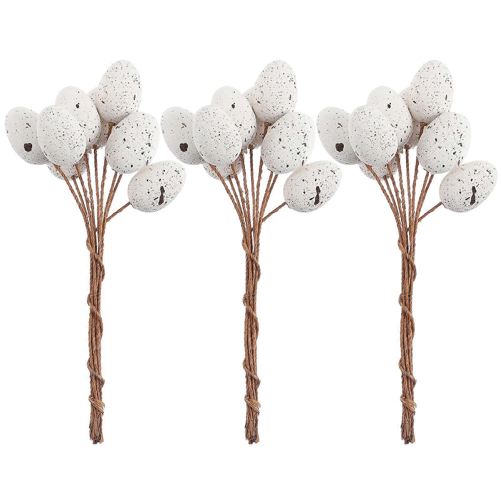 27pcs Easter Spotted Egg Decoration Branch Easter Party Celebration Decoration
