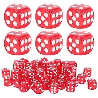 100pcs Interesting Dice Game Big Number Dice Funny Game Dice Party Accessory
