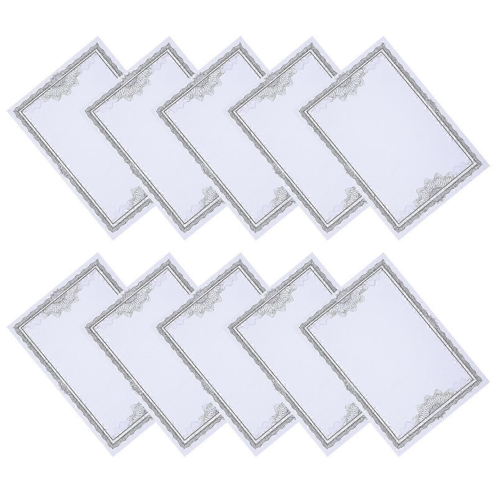 Blue Certificate Inner Paper | 50 Sheets for Award Printing