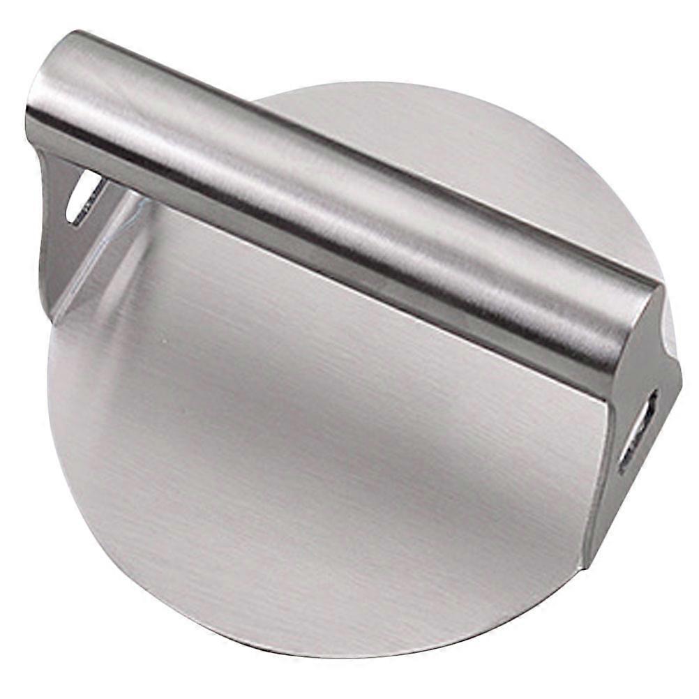 Silver Press Tool for Efficient Patty Making Handle Burger Patty Press