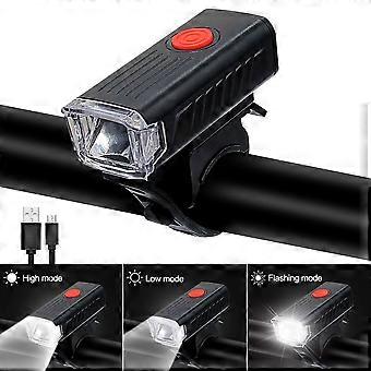 bærbar mini foran usb sykkel lys xpg led sykkel lampe 3 lysmoduser sykling lommelykt med mini advarsel usb baklys